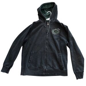 NFL Pro Line Green Bay Packers Full Zip Hoodie Black, Splatter Logo womens XL